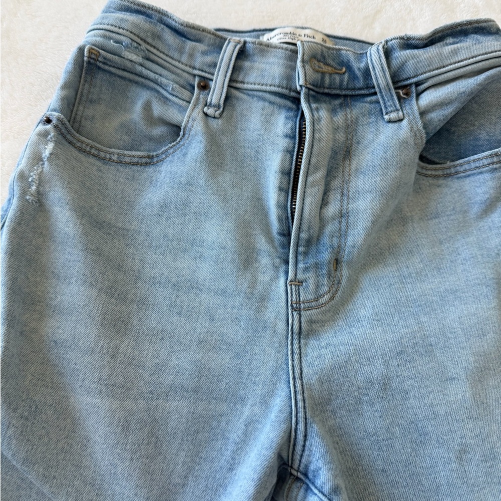 Abercrombie & Fitch Light Blue Flare Jeans- high rise, size 26. Bell bottoms - Picture 6 of 13
